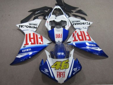 Carenagem Moto Yamaha R1 2009-2011 - Azul Branco Fiat 46