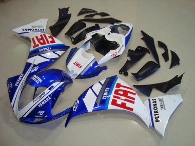 Carenagem Moto Yamaha R1 2009-2011 - Azul Branco Fiat