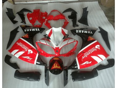 Carenagem Moto Yamaha R1 2009-2011 - Vermelho Branco & Preto Graphic