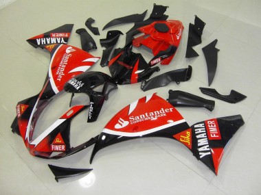 Carenagem Moto Yamaha R1 2009-2011 - Vermelho Preto Santander