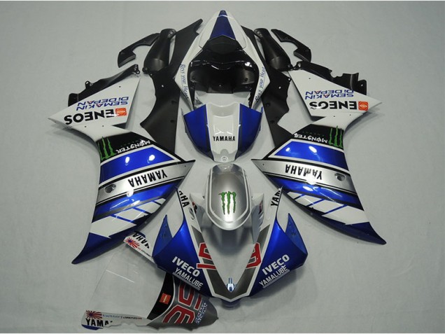 Carenagem Moto Yamaha R1 2012-2014 - Azul Branco IVECO Carenagem Moto Yamaha R1 2012-2014 - Azul Branco IVECO
