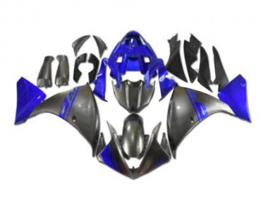 Carenagem Moto Yamaha R1 2012-2014 - Cinzento Azul