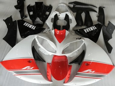 Carenagem Moto Yamaha R1 2012-2014 - Racy Vermelho Branco Preto