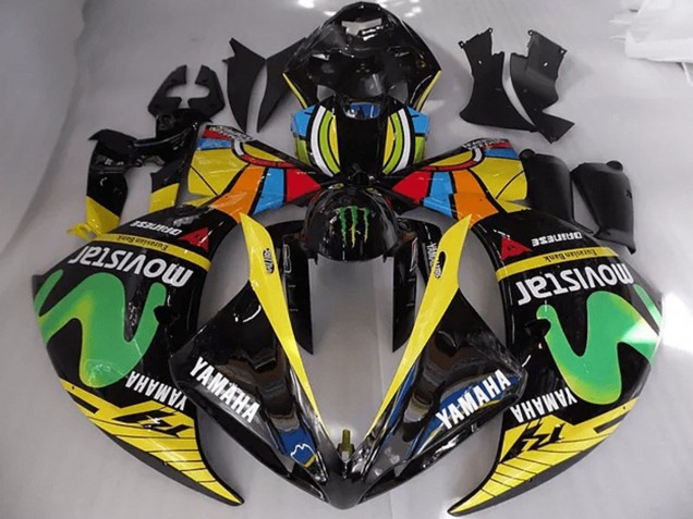Carenagem Moto Yamaha R1 2012-2014 - Rossi Movistar Carenagem Moto Yamaha R1 2012-2014 - Rossi Movistar