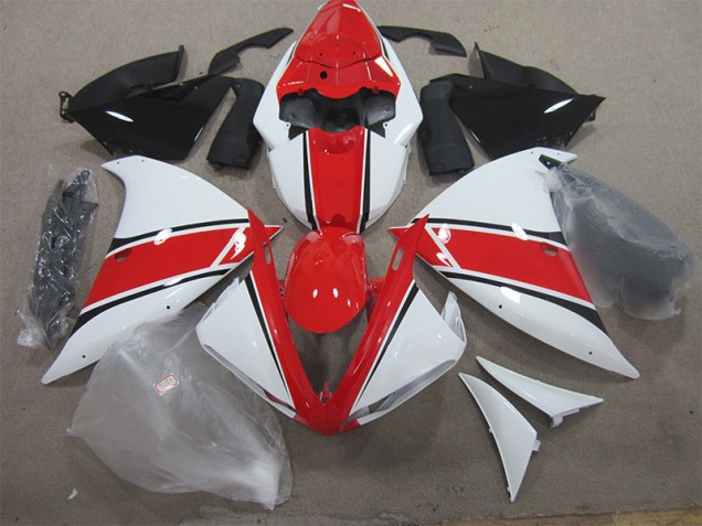 Carenagem Moto Yamaha R1 2012-2014 - Vermelho Branco Carenagem Moto Yamaha R1 2012-2014 - Vermelho Branco
