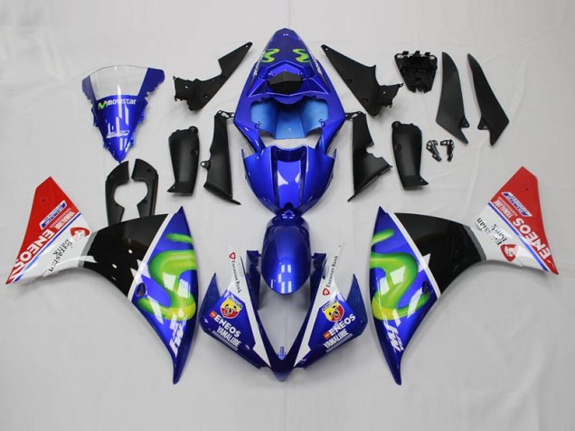 Carenagem Moto Yamaha R1 2015-2019 - Azul Branco Preto Vermelho Carenagem Moto Yamaha R1 2015-2019 - Azul Branco Preto Vermelho