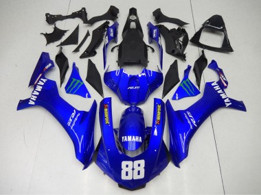 Carenagem Moto Yamaha R1 2015-2019 - Azul Monster 88