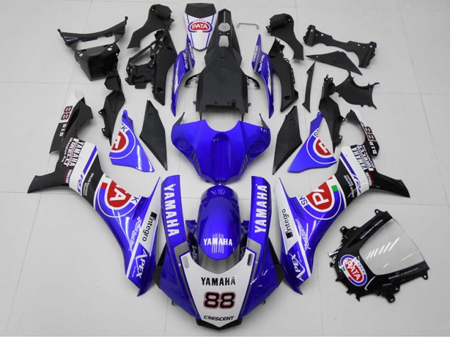 Carenagem Moto Yamaha R1 2015-2019 - Azul PATA 88 Carenagem Moto Yamaha R1 2015-2019 - Azul PATA 88