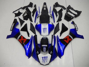 Carenagem Moto Yamaha R1 2015-2019 - Preto Azul
