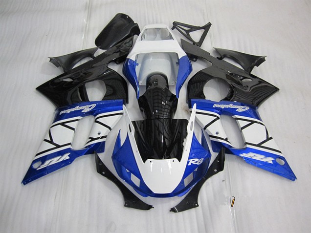 Carenagem Moto Yamaha R6 1998-2002 - Azul Branco Preto Carenagem Moto Yamaha R6 1998-2002 - Azul Branco Preto