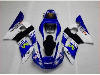 Carenagem Moto Yamaha R6 1998-2002 - Azul Verde Branco
