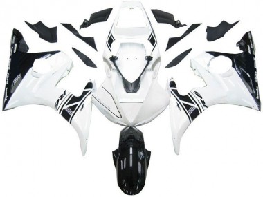 Carenagem Moto Yamaha R6 2003-2005 - Preto Branco Tribal