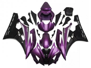 Carenagem Moto Yamaha R6 2006-2007 - Roxo Preto