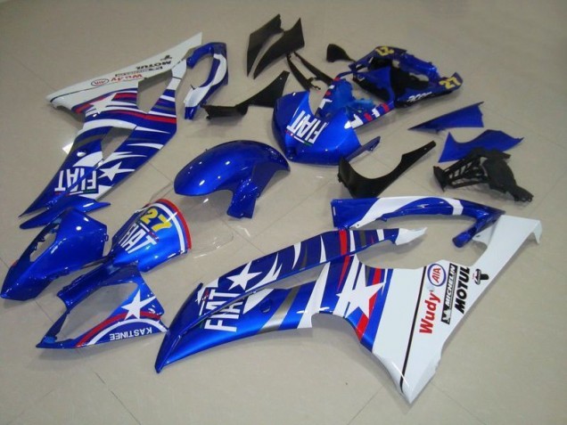 Carenagem Moto Yamaha R6 2008-2016 - Azul Branco Fiat 27 Vermelho Wudy Carenagem Moto Yamaha R6 2008-2016 - Azul Branco Fiat 27 Vermelho Wudy