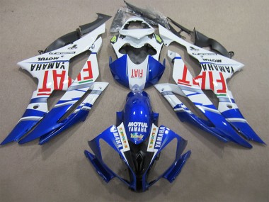 Carenagem Moto Yamaha R6 2008-2016 - Azul Branco Motul Vermelho Fiat