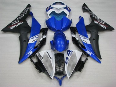 Carenagem Moto Yamaha R6 2008-2016 - Branco Azul Preto