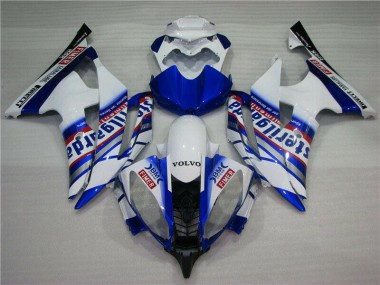 Carenagem Moto Yamaha R6 2008-2016 - Branco Azul Sterilgarda Volvo