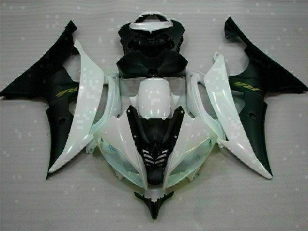 Carenagem Moto Yamaha R6 2008-2016 - Branco Preto Carenagem Moto Yamaha R6 2008-2016 - Branco Preto