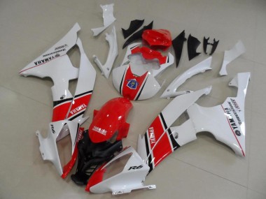 Carenagem Moto Yamaha R6 2008-2016 - Vermelho Branco Estilo OEM