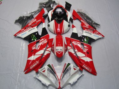 Carenagem Moto Yamaha R6 2008-2016 - Vermelho Branco Rocol
