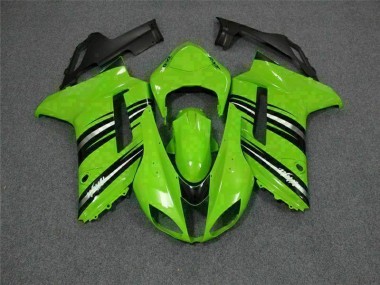 Carenagem & Plástico Moto Kawasaki ZX6R 2007-2008 - Verde Preto
