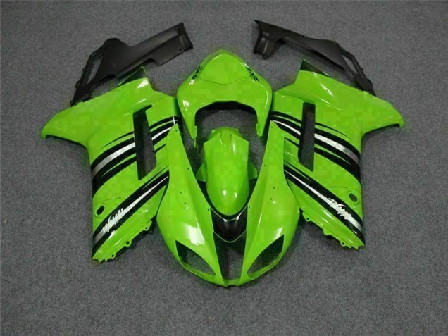 Carenagem & Plástico Moto Kawasaki ZX6R 2007-2008 - Verde Preto Carenagem & Plástico Moto Kawasaki ZX6R 2007-2008 - Verde Preto