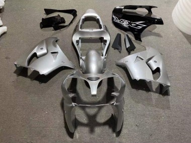 Carenagem & Plástico Moto Kawasaki ZX9R 1998-1999 - Prata Preto Brilhante