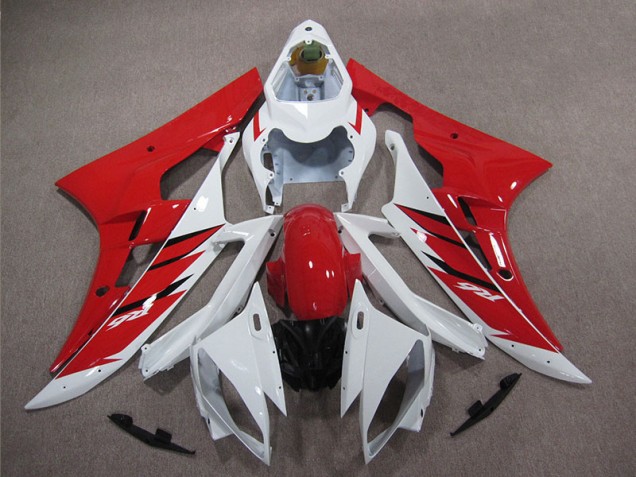 Carenagem & Plástico Moto Yamaha R6 2006-2007 - Vermelho Branco Carenagem & Plástico Moto Yamaha R6 2006-2007 - Vermelho Branco