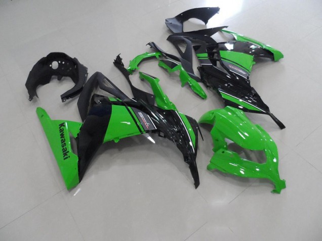 Carroçaria Moto Kawasaki ZX 300R 2013-2016 - Preto Verde