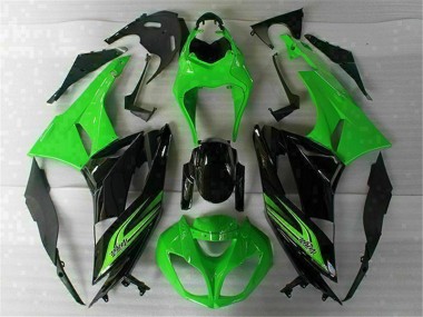Carroçaria Moto Kawasaki ZX6R 2009-2012 - Verde Preto