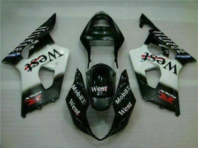 Carroçaria Moto Suzuki GSXR 1000 K3 2003-2004 - Branco Preto