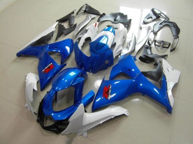 Carroçaria Moto Suzuki GSXR 1000 K9 2009-2016 - Azul & Branco Estilo OEM