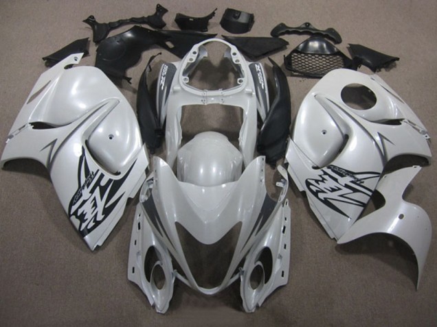 Carroçaria Moto Suzuki GSXR 1300 Hayabusa 2008-2019 - Branco Preto Carroçaria Moto Suzuki GSXR 1300 Hayabusa 2008-2019 - Branco Preto