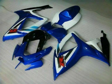 Carroçaria Moto Suzuki GSXR 600 / 750 K6 2006-2007 - Azul Branco