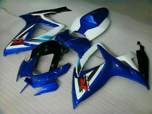 Carroçaria Moto Suzuki GSXR 600 / 750 K6 2006-2007 - Azul Branco Carroçaria Moto Suzuki GSXR 600 / 750 K6 2006-2007 - Azul Branco