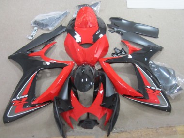 Carroçaria Moto Suzuki GSXR 600 K6 2006-2007 - Preto Vermelho