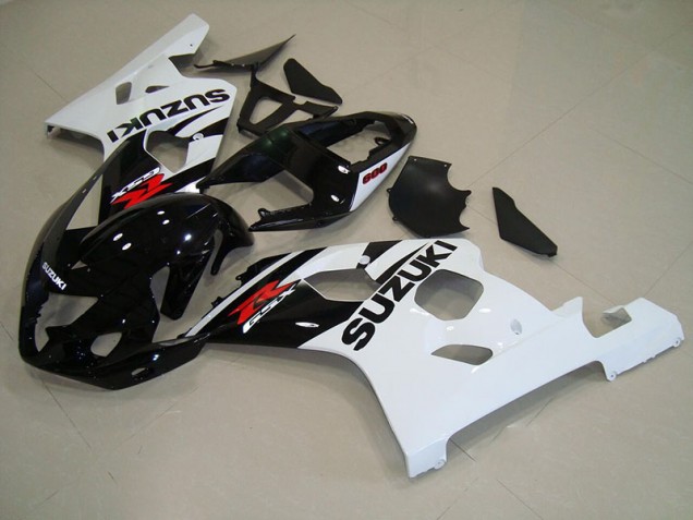 Carroçaria Moto Suzuki GSXR 750 K4 2004-2005 - Preto Branco Carroçaria Moto Suzuki GSXR 750 K4 2004-2005 - Preto Branco