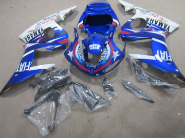 Carroçaria Moto Yamaha R1 2002-2003 - Azul Branco Motul Fiat