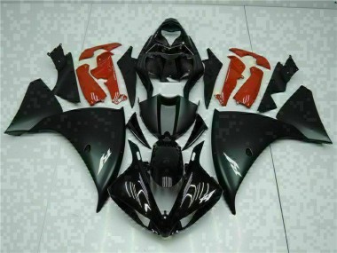 Carroçaria Moto Yamaha R1 2009-2011 - Preto Vermelho