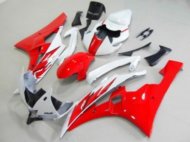 Carroçaria Moto Yamaha R6 2006-2007 - Vermelho Branco
