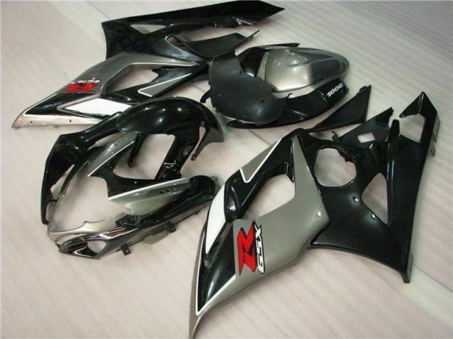 Kit Carenagem Moto Suzuki GSXR 1000 K5 2005-2006 - Cinzento Preto