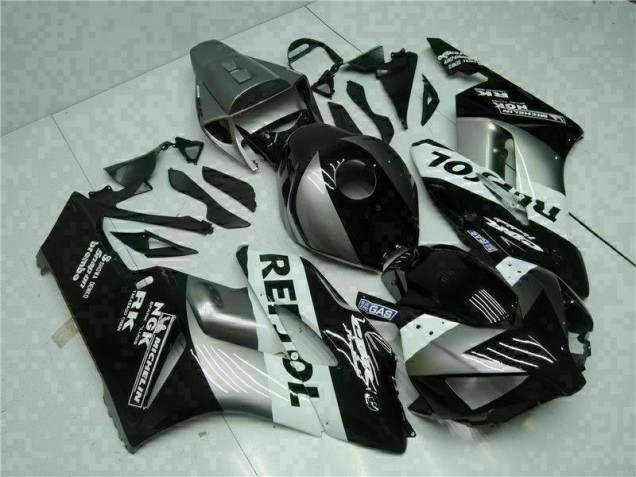 Abs Moto Plástico Honda CBR 1000RR 2004-2005 - Cinzento Preto Repsol Abs Moto Plástico Honda CBR 1000RR 2004-2005 - Cinzento Preto Repsol
