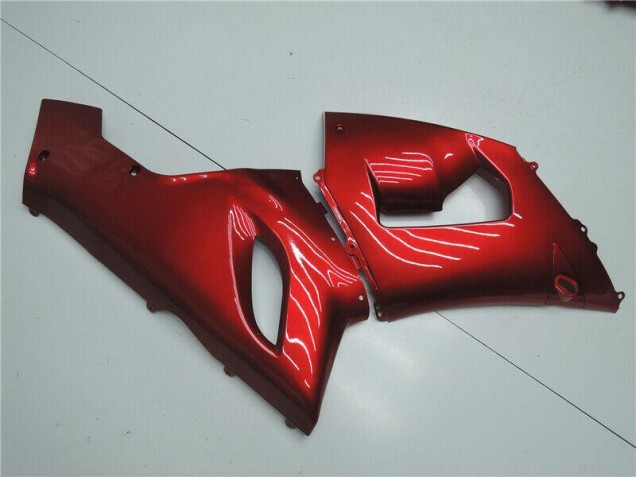 Carenagem Moto Kawasaki ZX6R 2005-2006 - Doce Vermelho Carenagem Moto Kawasaki ZX6R 2005-2006 - Doce Vermelho
