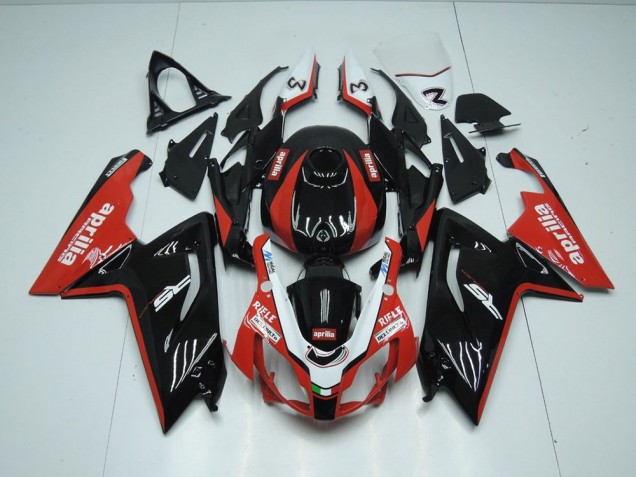 Injeção Kit Carenagem Moto Aprilia RS 125 2006-2011 - Preto & Vermelho Injeção Kit Carenagem Moto Aprilia RS 125 2006-2011 - Preto & Vermelho