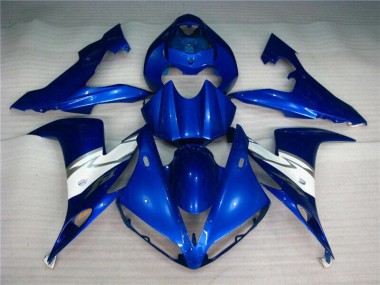 Injeção Kit Carenagem Moto Yamaha R1 2004-2006 - Azul Branco