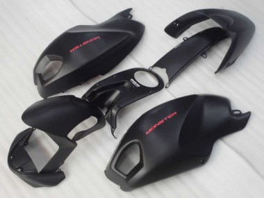 Injeção Kits Carenagem Moto Ducati Monster 696 2008-2012 - Preto Vermelho Monster
