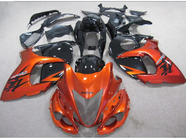 Injeção Kits Carenagem Moto Suzuki GSXR 1300 Hayabusa 2008-2019 - Laranja Preto