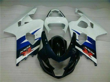 Injeção Kits Carenagem Moto Suzuki GSXR 600 / 750 K4 2004-2005 - Branco Preto