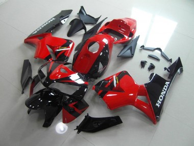 Kit Carenagem Moto Honda CBR 600RR 2005-2006 - Vermelho Preto