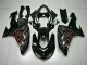Kit Carenagem Moto Kawasaki ZX10R 2006-2007 - Preto Vermelho Chama Kit Carenagem Moto Kawasaki ZX10R 2006-2007 - Preto Vermelho Chama